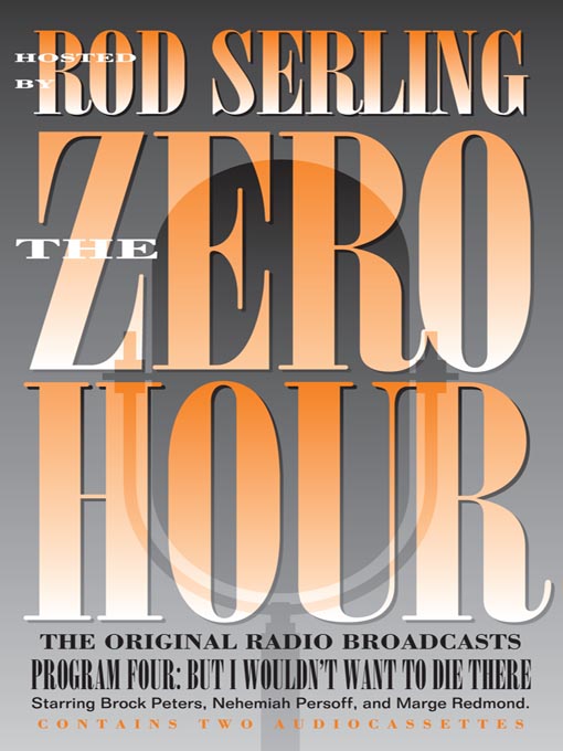 Title details for Zero Hour 4 by Nehemiah Persoff - Available
